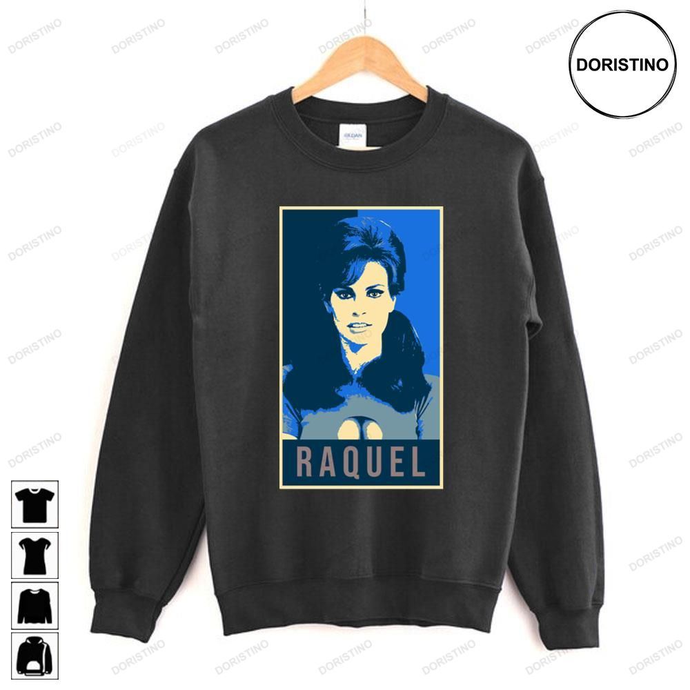 Blue Illustration Pop Raquel Welch Limited Edition T-shirts